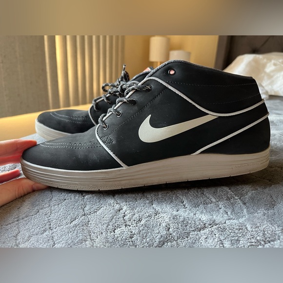 Nike Skateboarding Stefan Janoski Chukka Shoes Mens 10.5 US Black and Gray - Picture 16 of 16